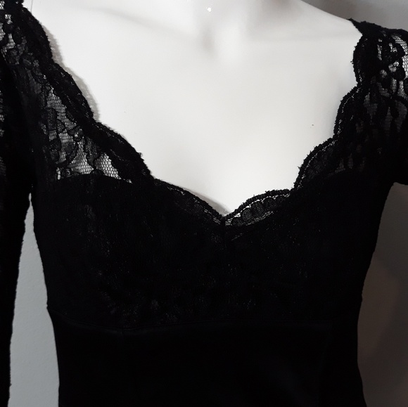 Maggy London Black Dress Size 2P - Picture 3 of 6